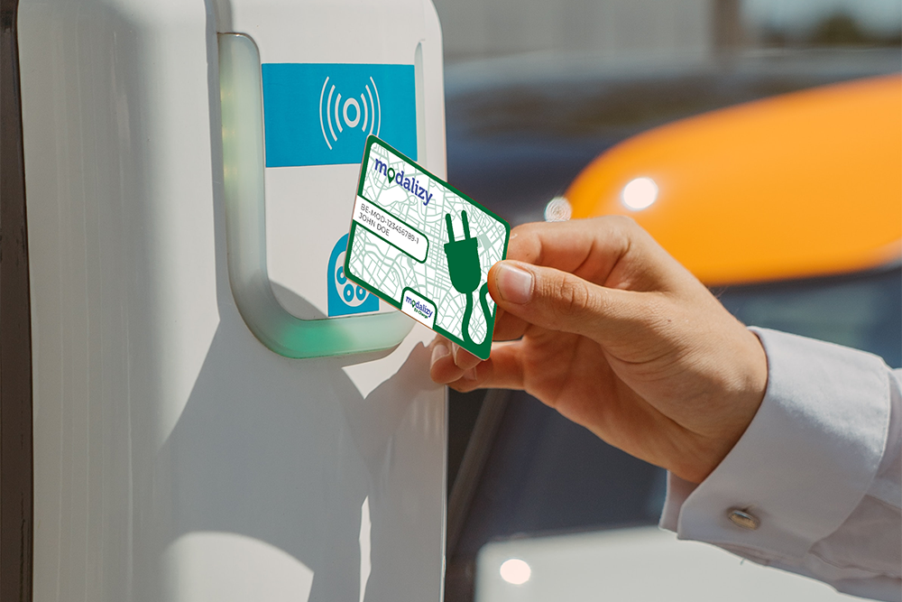 Electric-charging card for vehicle
